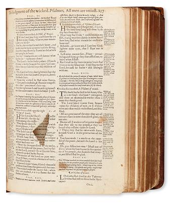 BIBLE IN ENGLISH.  The Bible and Holy Scriptures.  1560. Lacks the 4 preliminaries and 3 other leaves, with general title in facsimile.
